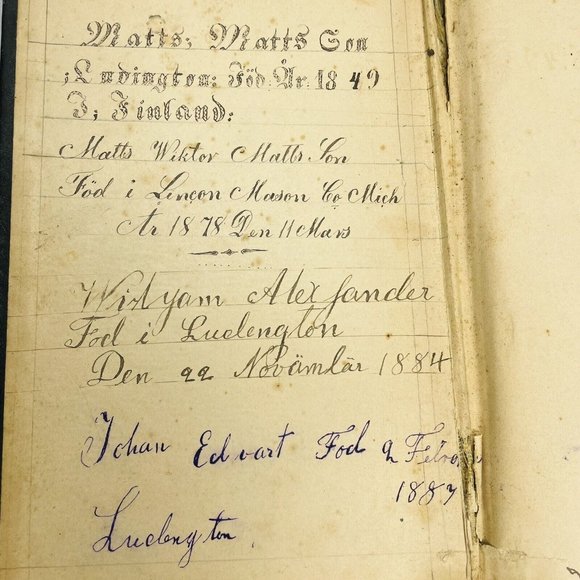 Antique 1882 SWEDISH Biblia  HARD BOUND BOOK Gleerup 1st Edition 7th Print - Picture 6 of 12